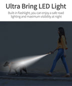 3/5M Automatic Dog Leash Retractable LED Luminous Leading Fashion Light Straps for Dog Puppy Pet Flexi Walking Running Lead