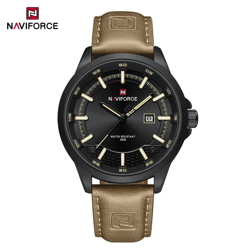 NAVIFORCE Men's Watches Business Calendar Waterproof Luminous Number Quartz Wrist Watches Clocks Gift Relogio Masculino 2025