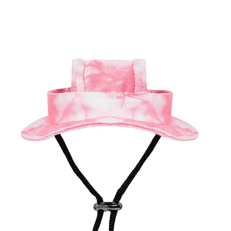 Dog Hat Cat Sunscreen Hats Cute Cap Outdoor Sports Hat with Ear Holes Adjustable for Small and Medium Dog Large Dogs Clothing