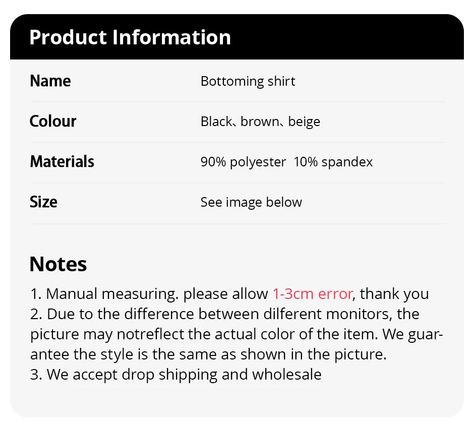 1/3 Piece Children's Mid-collar Bottoming Shirt in Autumn And Winter Solid Color Joker Girls' Long sleeve T-shirt Boys' Casual S
