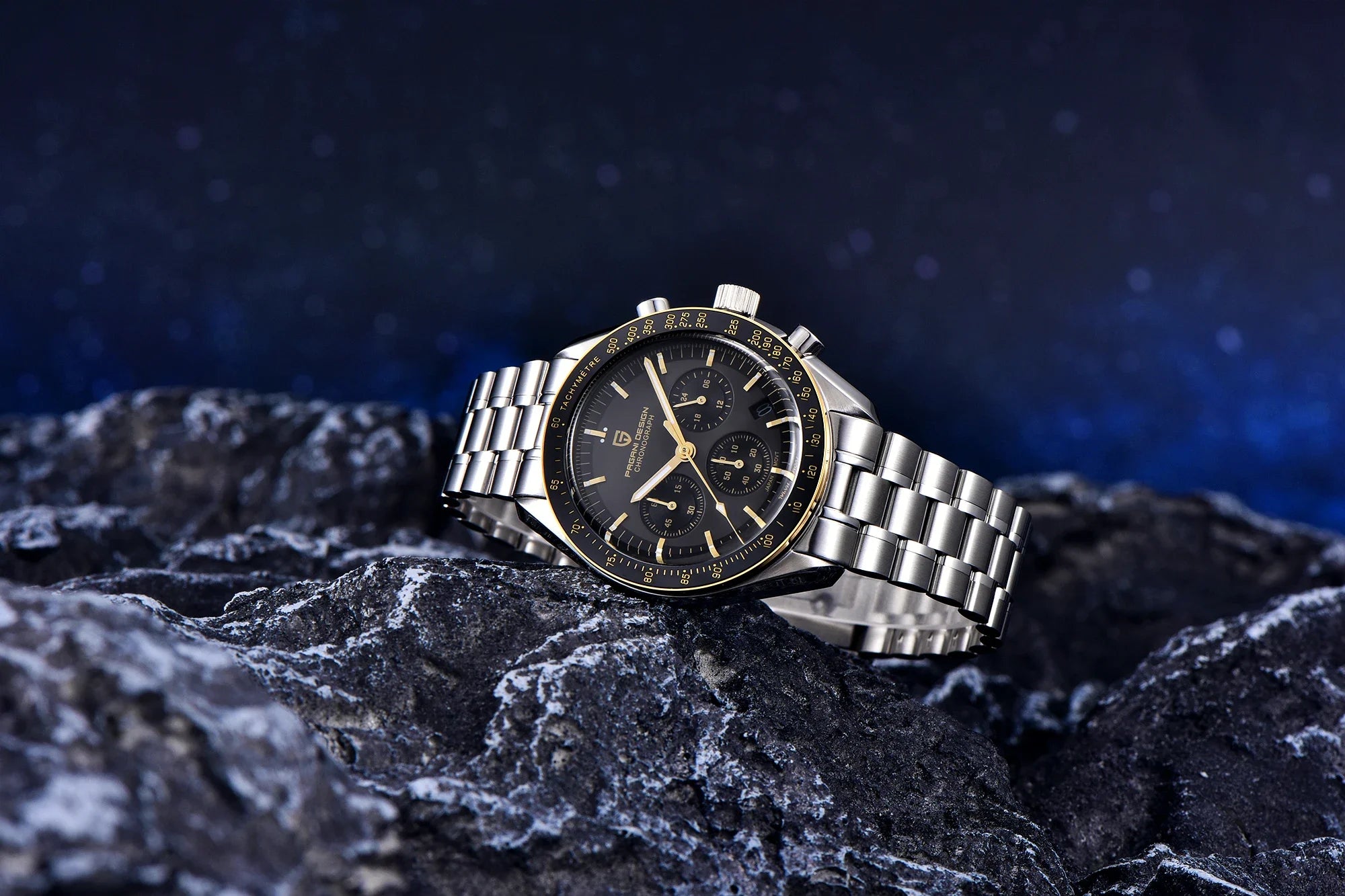 2025 New PAGANI DESIGN Moon V6 Men's Watches Luxury Quartz Watch For Man Chronograph VK63 Men Gift AR Sapphire Mirror Luminous