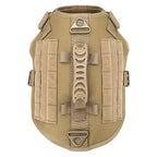 Nylon Tactical Dog Harness Collar Leash No Pull Military Pet Harness Vest For Medium Large Dogs Training Molle Harness Pouches