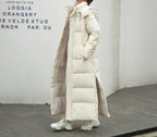 Autumn/Winter New Fashion Long Sleeved Hooded Zipper Solid Color Slim Fit Long Version Jacket For Women,4 Colors