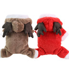 Pet Dog Cat Halloween Christmas Costume Cosplay Elk Dog Costumes for Small Dogs Winter Warm Dog Cat Clothes