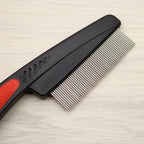 Stainless Steel Flea Comb Pro - Efficient Flea and Tick Remover, Gentle Pet Grooming Tool, Professional-Grade Comb for Dogs, Cat