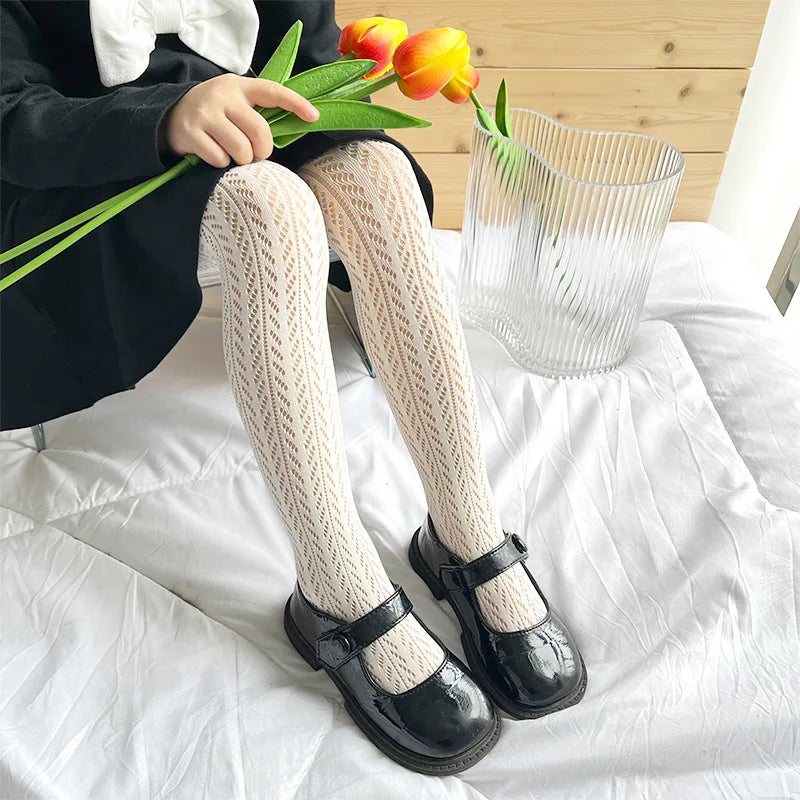 Girl Mesh Pantyhose, Fashion Nylon Girls Stocking,  Elasticity Girl Gift Children's Tights Children