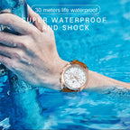 FORSINING Men Watches Automatic Mechanical Watch Luxury Gold Clock Genuine Leather Waterproof Watch Men Military Wristwatch Man
