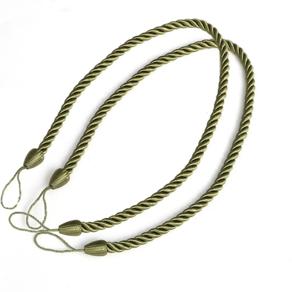 2Pcs Handmad Curtain Woven Tiebacks Ins Style Light Luxury Curtains Binding Rope Easy to Use Curtains Tied Strap
