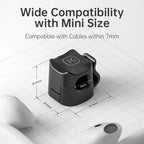 KUULAA 3/6 Pcs Cable Clip Cable Holder Adhesive Wire Keeper Cord Cable Organizer for Home Office Under Desk Management