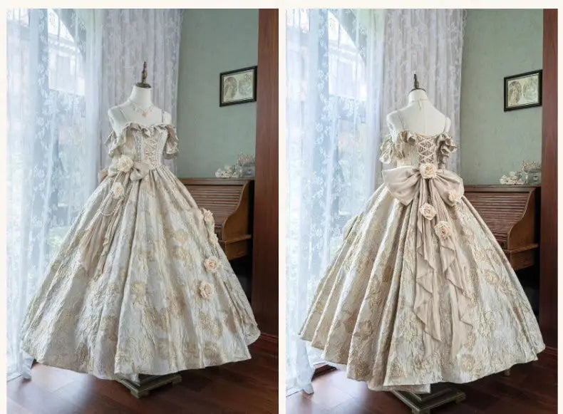 Japan Pink Lolita Wedding Floor-Length Dress Gorgeous Adult Formal Dress Heavy Industry 2024 New
