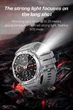 LIGE New 1.43 inch AMOLED Screen Smart Watch 525mAh Big Battery BT Call IPX8-5ATM Waterproof Sports Health Monitoring Smartwatch