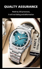 PENGAGAR Trend Men's Watches Classic Fashion Original Quartz Watch for Man Square Dial Waterproof Luminous Date Wristwatch Reloj