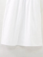 Neck Sleeveless Mid-Calf Party Dress Chest Elastic A-line Dress TRAF Elegant Summer Women Patchwork Strap Dress 2024 Sexy