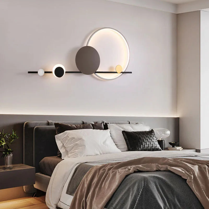 Creative LED Wall Lights Hotel Lobby Living Room Bedroom Wall Lamps Modern Simple Stairs Aisles  Home Indoor Lighting Decor Lamp