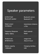 VIKEFON K30 Wireless Bluetooth Speaker Portable Mini Outdoor Wireless Speakers Music Surround Loudspeaker HD Voice Shocking Bass