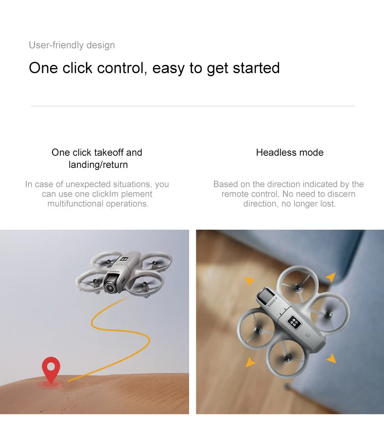 KBDFA D16 Mini Drone 8K Camera ESC Aerial Aircraft Air Pressure Fixed Height Pocket UFO Obstacle Remote Control Quadcopter