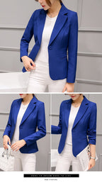 Spring New Women's Long-sleeved Suit Jacket, Korean Style Slim Short Coat Women, Asian Size M-XXXL, Girl's Blazers