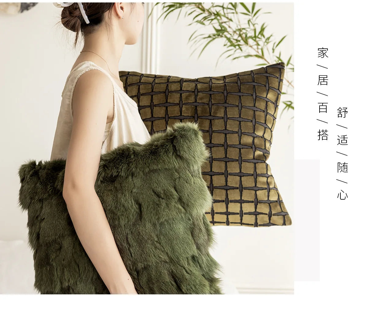 45X45CM Green Retro Throw Pillow Cover French Light Luxury Stamping Waist Cushion Cover Decor Home Decorative Pillowcase
