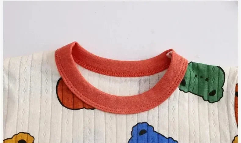 Autumn Baby Clothes Children Loungewear Long Sleeve Pajamas for Cute Deisgn Lightweight Comfortable Fabric Sleepwear Outfit