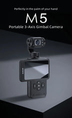 ORDRO M5 Pocket Video Camera Action Vlogging Digital Camcorder 5K 3-axis Face Tracking 3.5" Touch Screen Infrared Night Vision