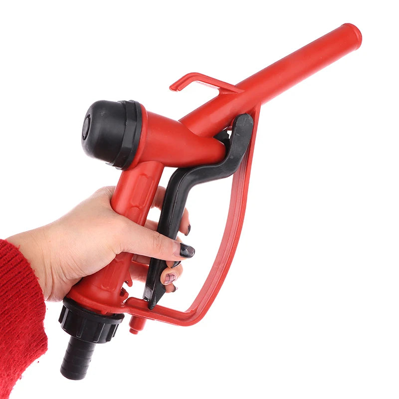 1pc Plastic Manual Heavy Duty Fuel Nozzle Gun With Hook Straight Nozzle - Diesel And Petrol Nozzle Max Flow 45L/M
