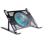 Aluminum Laptop Cooling Stand Laptop Cooling Pad With Adjustable Height,Foldable Frame,USB Power Notebook Risers Holder
