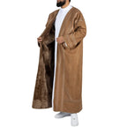 Wholesale New Arrival 2025 Oem Custom High Quality Men's Winter Bisht Coat Bisht Farwa for Prayer Made of Polyester for Adults