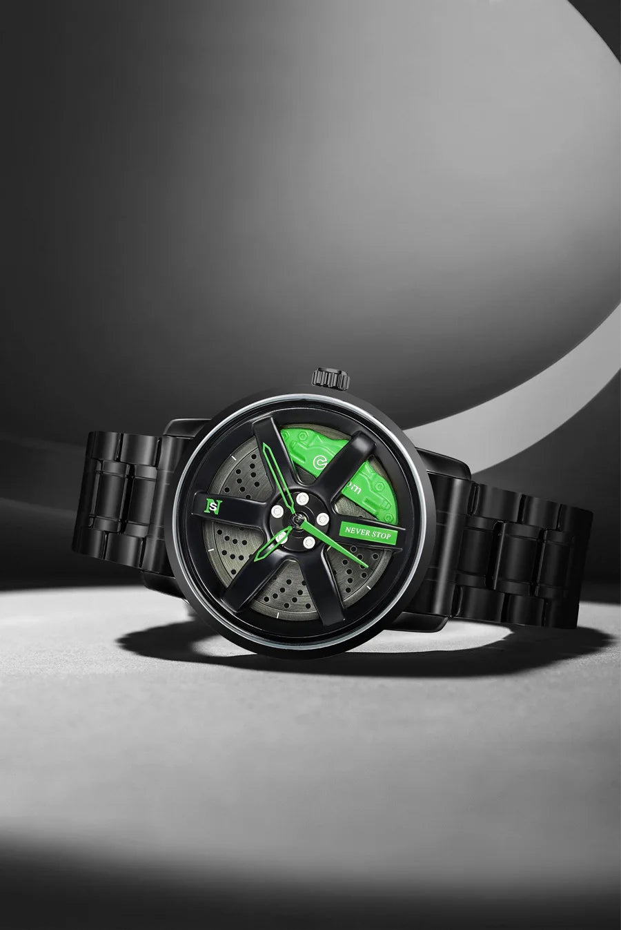 UTHAI CQ324 Fashionable Men watch with wheel clamp design,rotating hollow quartz watch,cool clock gift watches for man