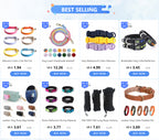 3M/5M/8M Dog Leash with Reflective Stitching,Heavy Duty Retractable Dog Leash One Button Lock and Release for Small To Large Dog