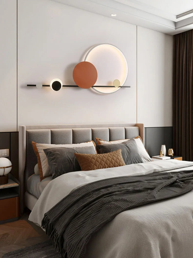 Creative LED Wall Lights Hotel Lobby Living Room Bedroom Wall Lamps Modern Simple Stairs Aisles  Home Indoor Lighting Decor Lamp