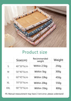 Summer Cat Nest Pet Cooling Mat Dog Cooling Sofa Breathable Pad Moistureproof Rattan Wear Cat Puppy Basket Mats cama para