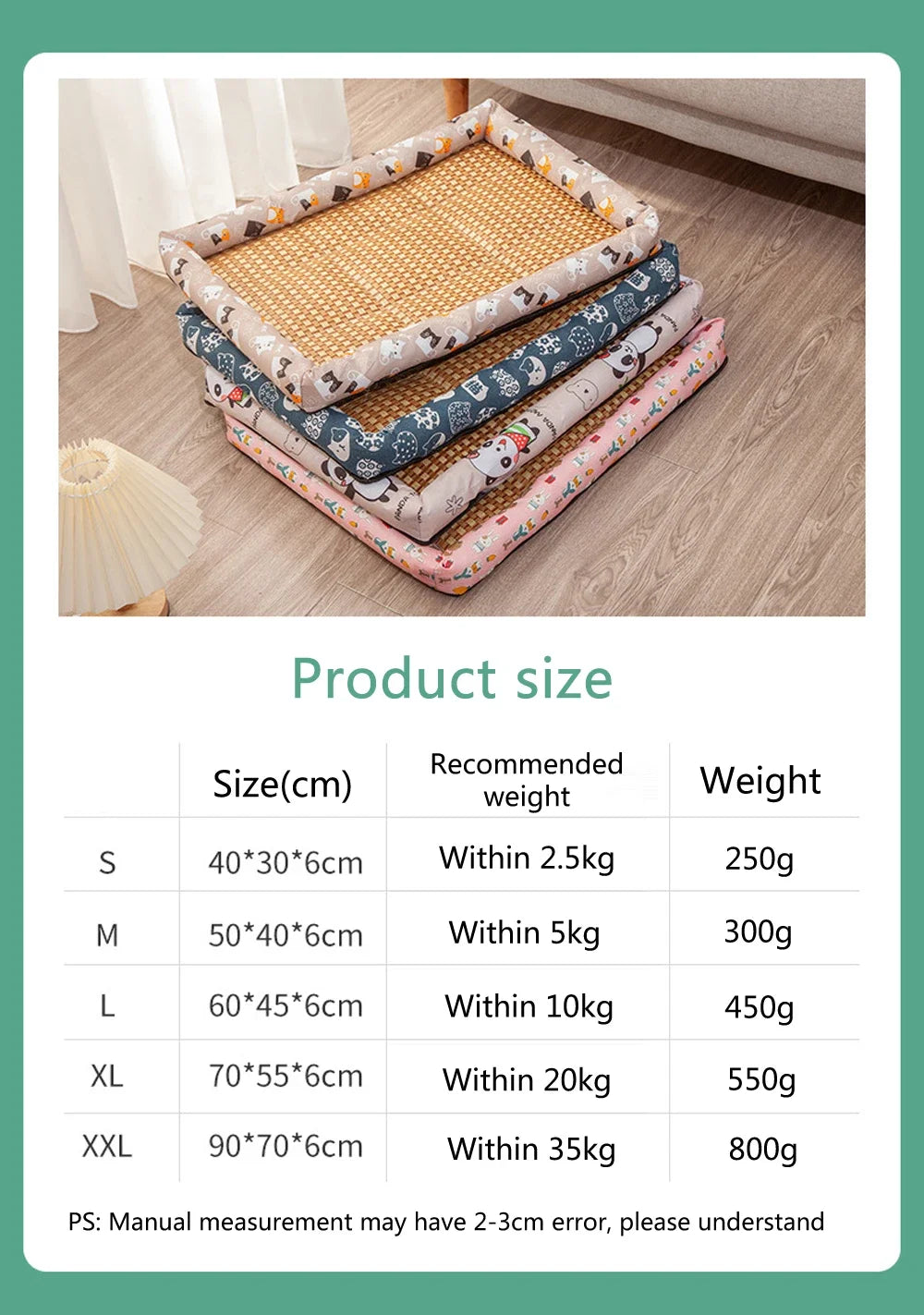 Summer Cat Nest Pet Cooling Mat Dog Cooling Sofa Breathable Pad Moistureproof Rattan Wear Cat Puppy Basket Mats cama para