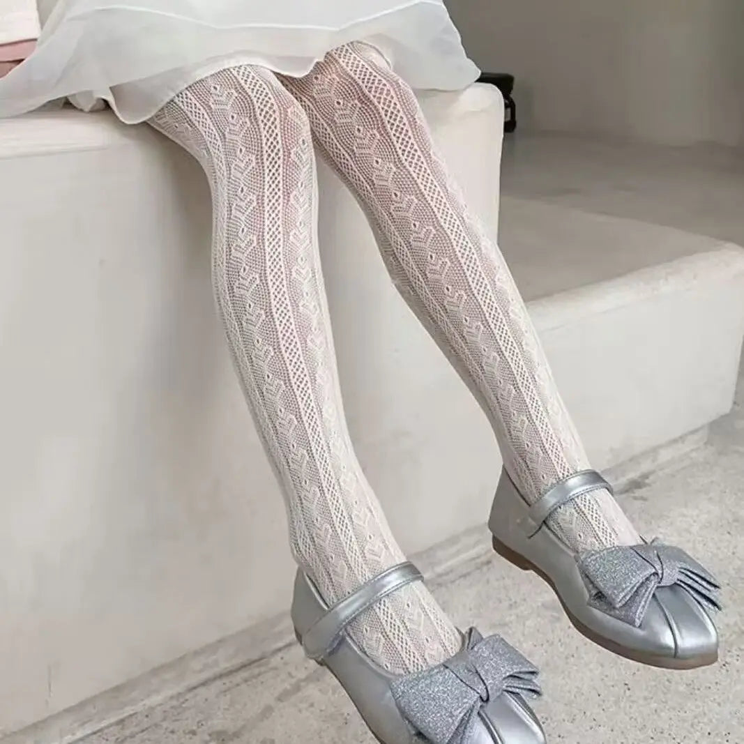 Girl Mesh Pantyhose, Fashion Nylon Girls Stocking,  Elasticity Girl Gift Children's Tights Children