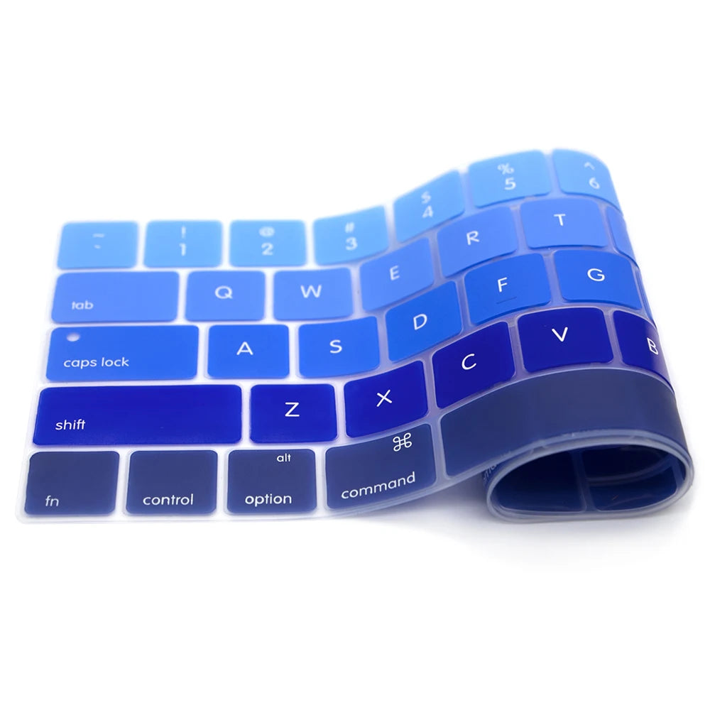 US Version English Language Silicone Keyboard Cover Skin For MacBook Pro 13 15 Retina TouchBar A1989 A1990 A2159 A1706 A1707
