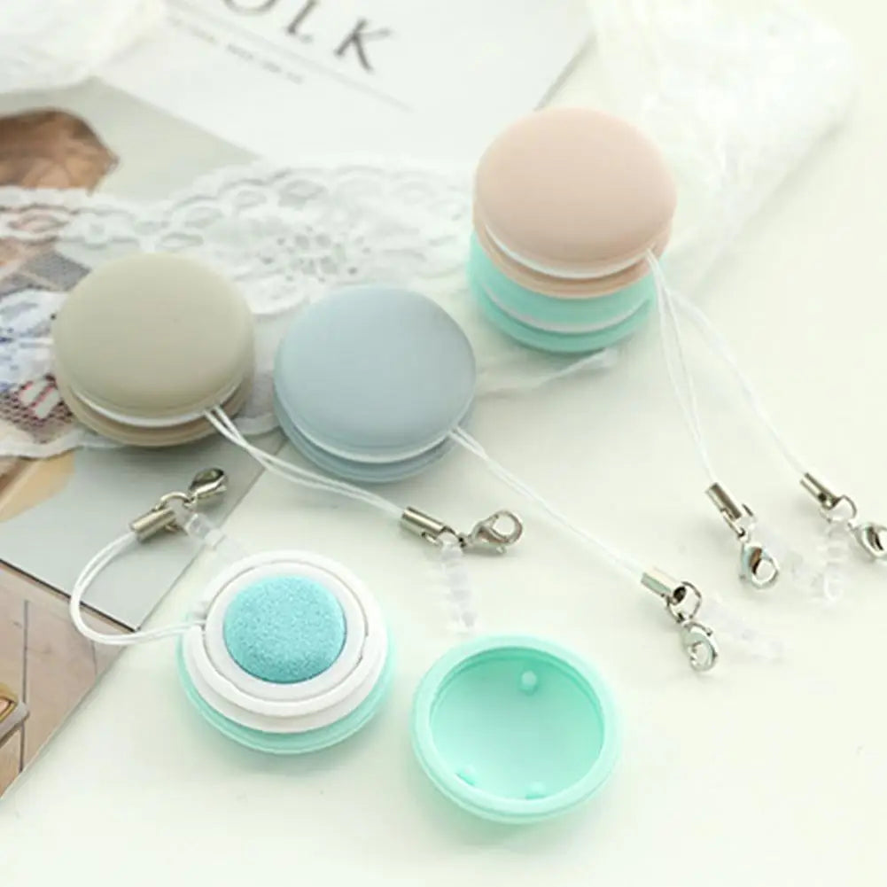 Cell Phone Screen Wipe Macaron Shape Cleaning Cloth Pendant Multifunction Cleaning Tools Glasses Lens Cleaner Key Pendant Gift
