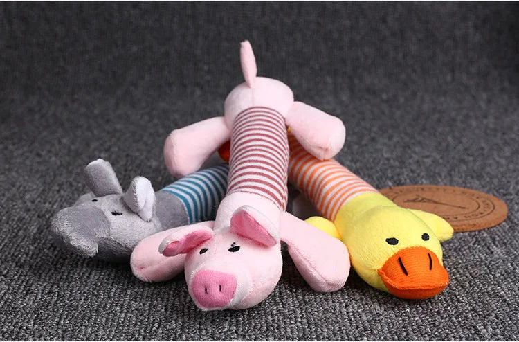 Pet Dog Toy Squeak Plush Toy For Dogs Supplies Fit for All Puppy Pet Sound Toy Funny Durable Chew Molar Cute Toy Pets Supplies
