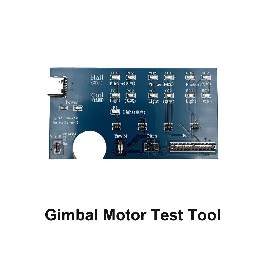 Gimbal Camera Repair Parts for DJI MINI 3 PRO Empty Gimbal Roll/Yaw Arm Cover Motor Rubber PTZ Cable Test Tool  Camera Shell