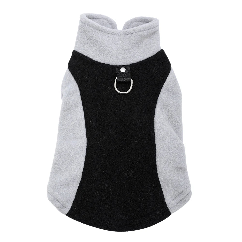 Winter Warm Dog Clothes Pet Jacket Vest with D-Ring For Small Dogs Cats Soft Fleece Clothing French Costumes Chihuahua Outfits