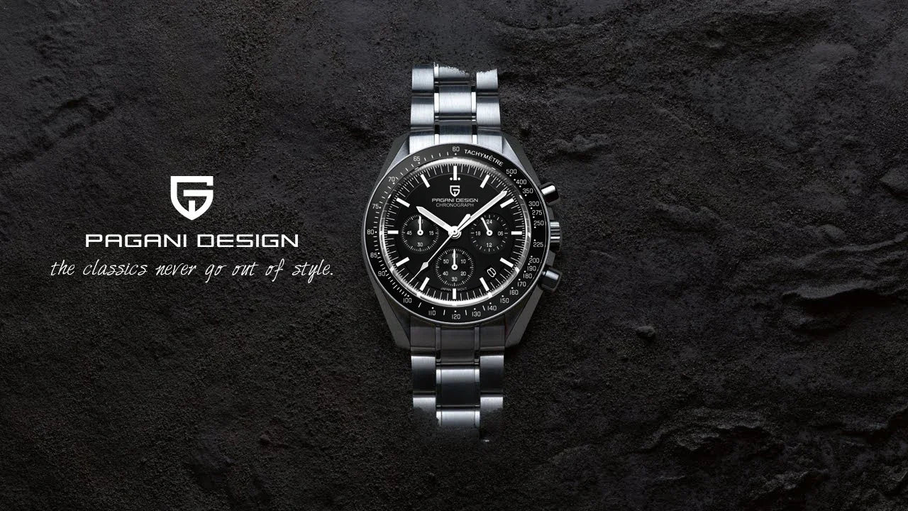 2025 New PAGANI DESIGN Moon V6 Men's Watches Luxury Quartz Watch For Man Chronograph VK63 Men Gift AR Sapphire Mirror Luminous