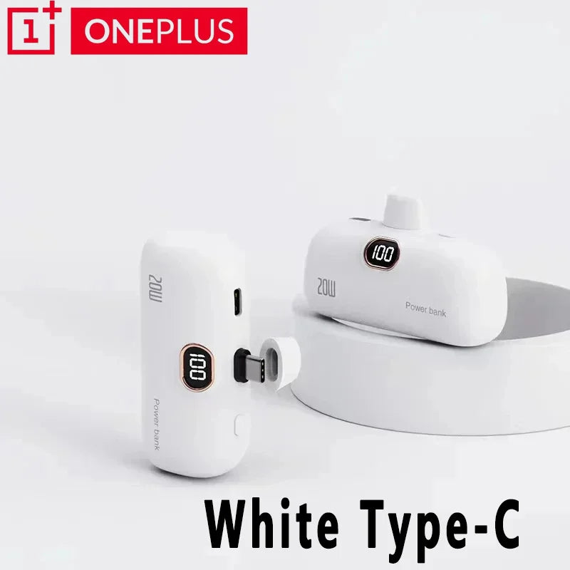 Oneplus  Mini Capsule 30000mAh Power Bank Portable Mobile Power Supply Emergency External Battery Fast Charger For iPhone Xiaomi
