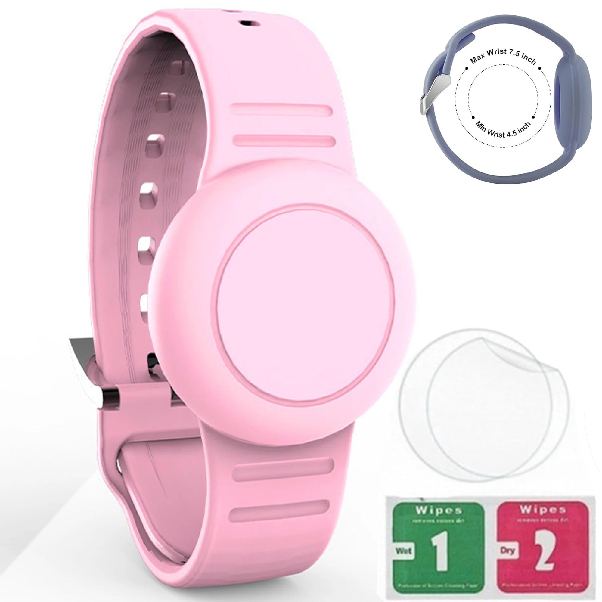 Airtag Bracelet for Kids Waterproof, Silicone Wristband Case Cover for Anti-lost Band StraP Hidden Accessories for Toddler Child