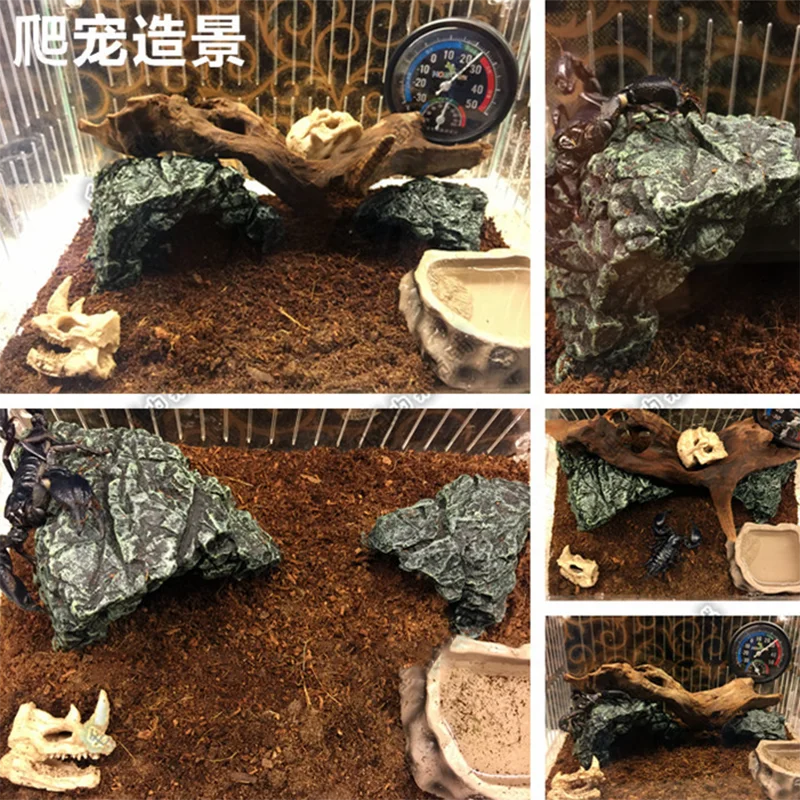 New Aquarium Decoration Resin Aquatic Fish Tank Ornament Decor Artificial Reptile Terrarium Turtle Accessories