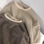 Children's Sweatshirt For Boys Girls Top Clothes Spring Autumn Cotton Long Sleeve T-Shirt Kids Casual Striped Tops Clothes1-8T