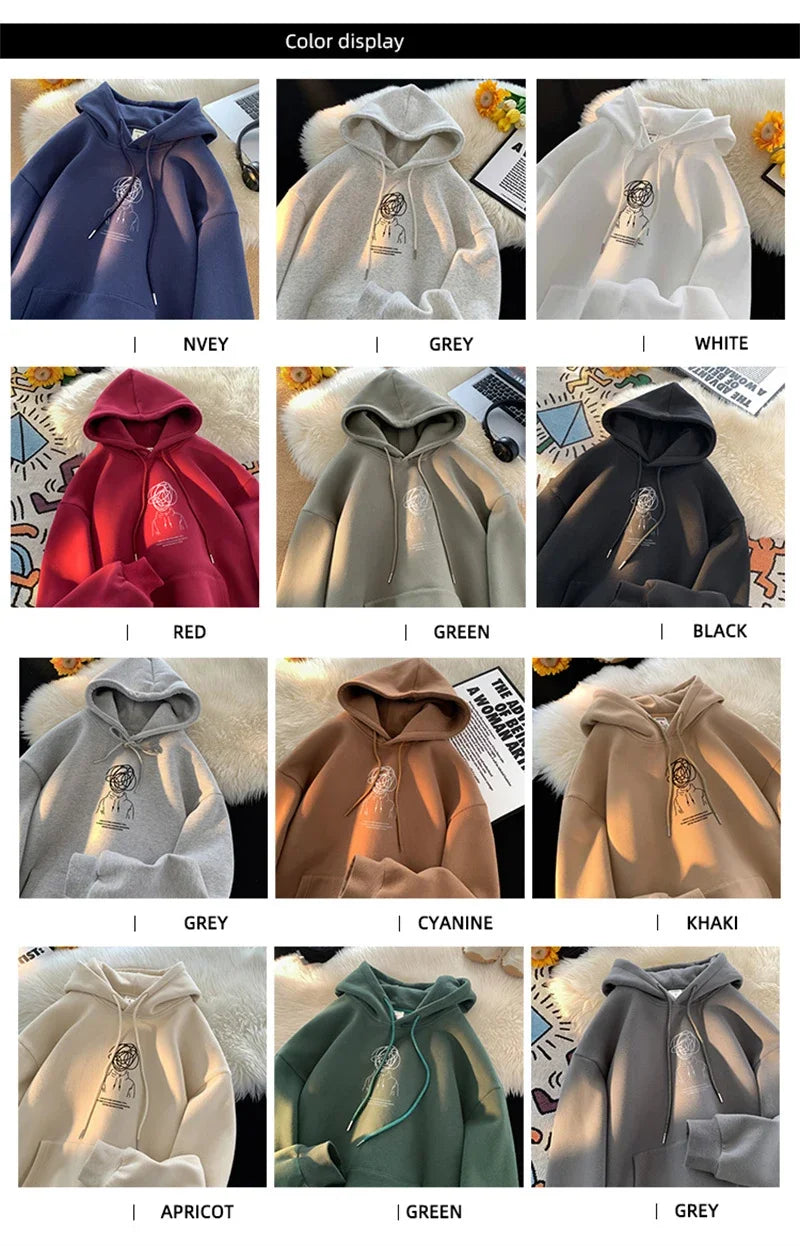 Funny Brainstorming Boy Graphic Hoodies For Men Hip Hop Fashion Baggy Sweatshirts Oversized Clothes Fleece Pullover Sweatshirts