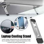 Laptop Stand Aluminum Alloy Mini Folding Holder 3 Height Adjustment Notebooks Bracket Accessories For Macbook Smart Phone