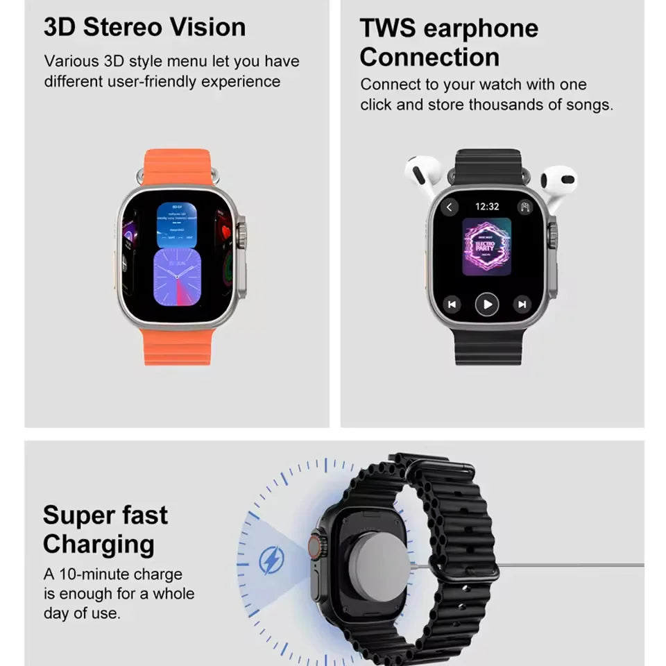 2025 New IOS DT Ultra 3 High-End Business Watch 32G Large Memory Album Smartwatch Men Sports Fitness Waterproof Watch Sportwatch