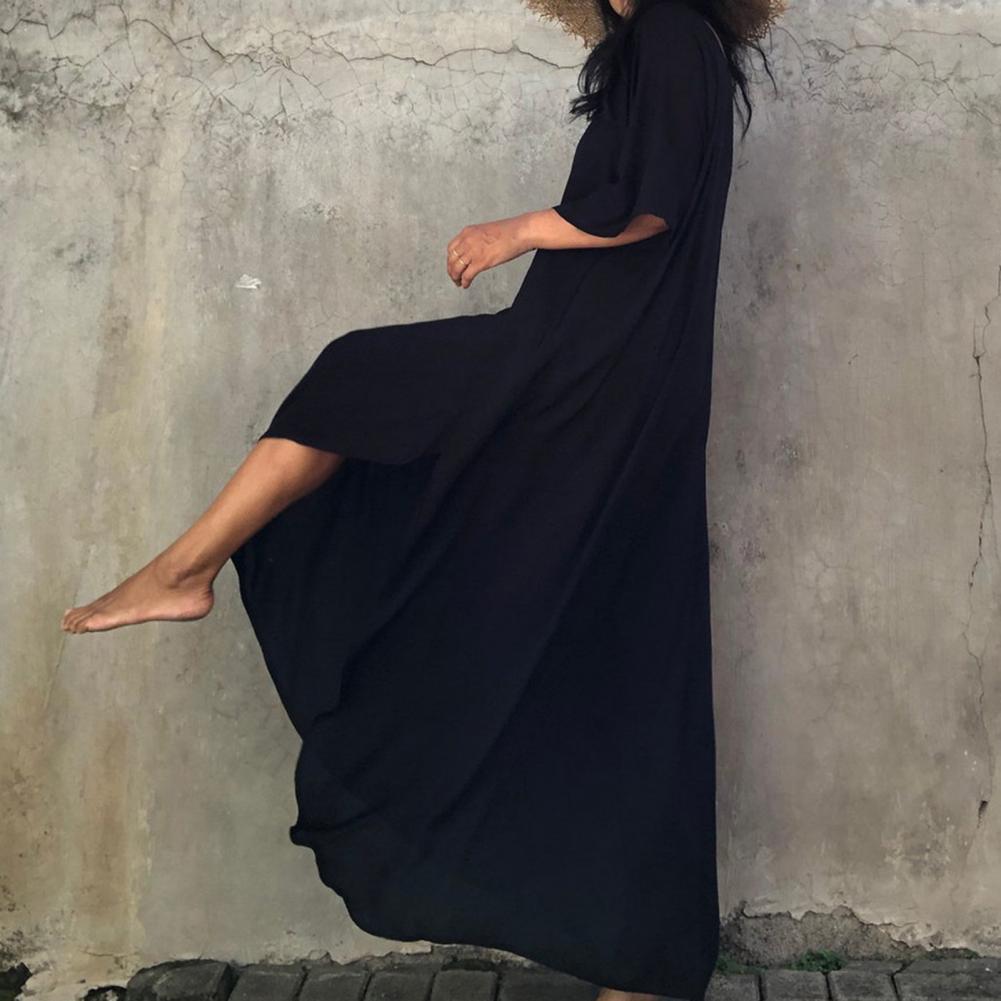 Beach Cover Up Kimono Women Summer 2023 New Pareo Swimsuit Cape Solid Bohemian Tunic Dresses Bathing Suits Dropshipping