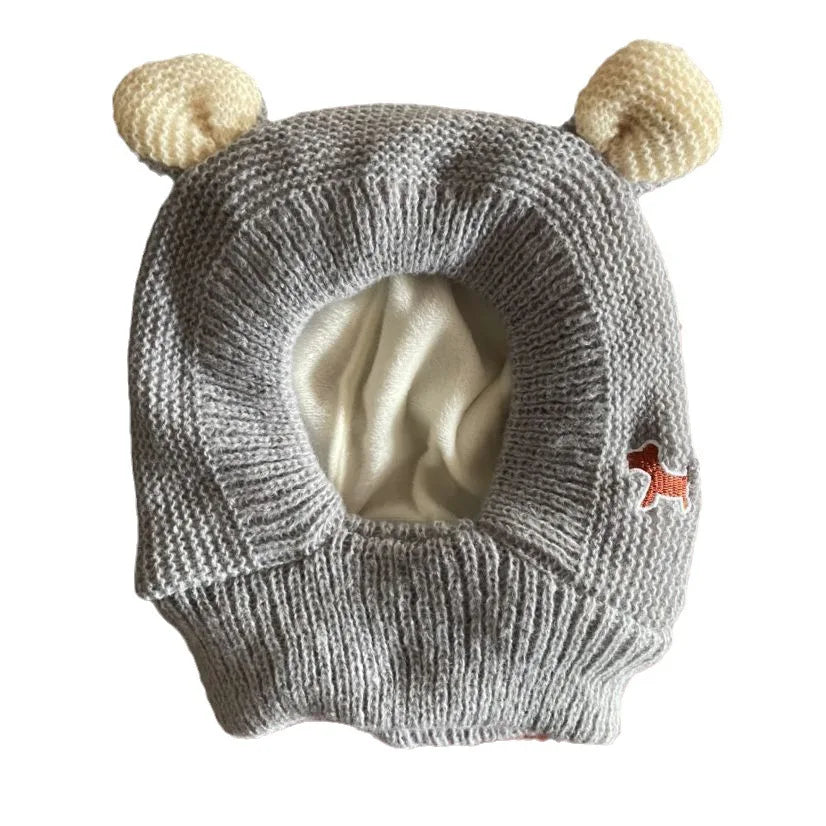 Quiet Dog Ear  Pet Ears Covers Knitted Hat Relief Winter Warm  Hat for dogs warm pet puppy dog ears in winter Christmas Gift
