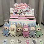 New Generation Labu Monsters Heartbeat Macaron Enamel Face Tabletop Ornament Plush Series  Keychain Birthday For Kid  Decoration