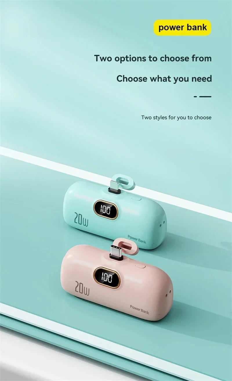 Oneplus  Mini Capsule 30000mAh Power Bank Portable Mobile Power Supply Emergency External Battery Fast Charger For iPhone Xiaomi